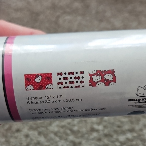Cricut Hello Kitty Premium Removable Red Vinyl Roll - Picture 4 of 5